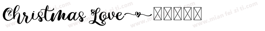 Christmas Love字体转换